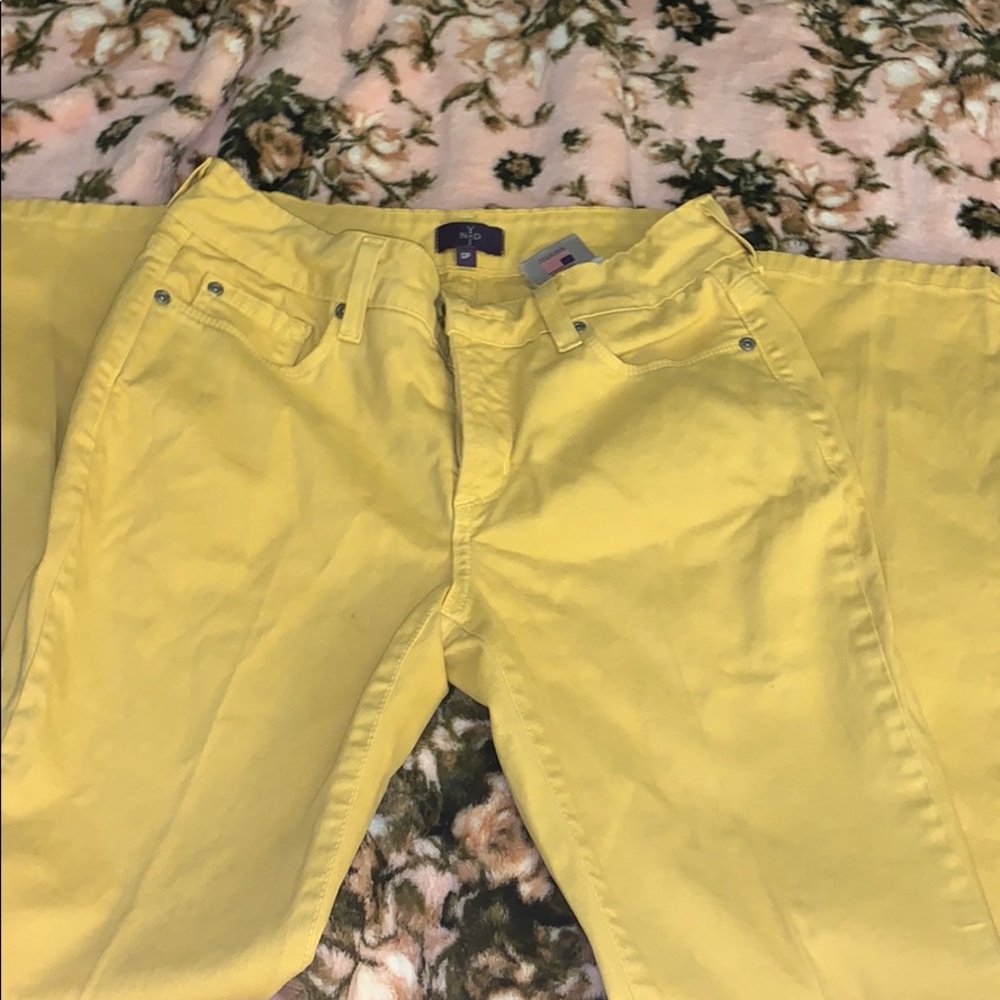 Yellow NYDJ pants